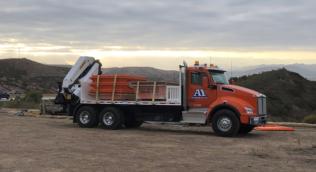 Concrete Washboxes on a truck